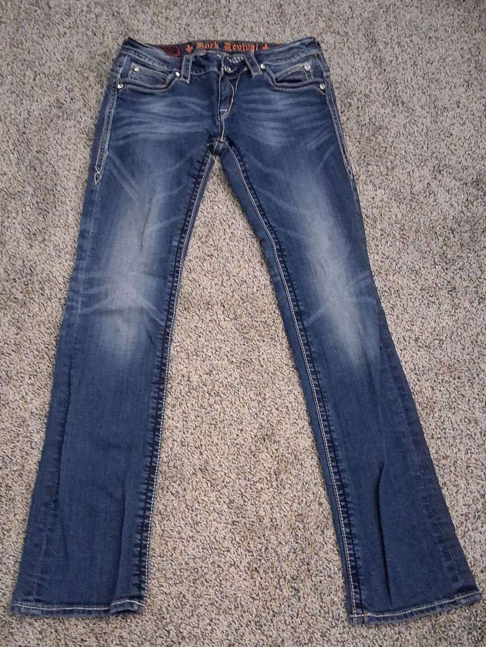 Rock Revival Women's Dark Blue Flare Jeans